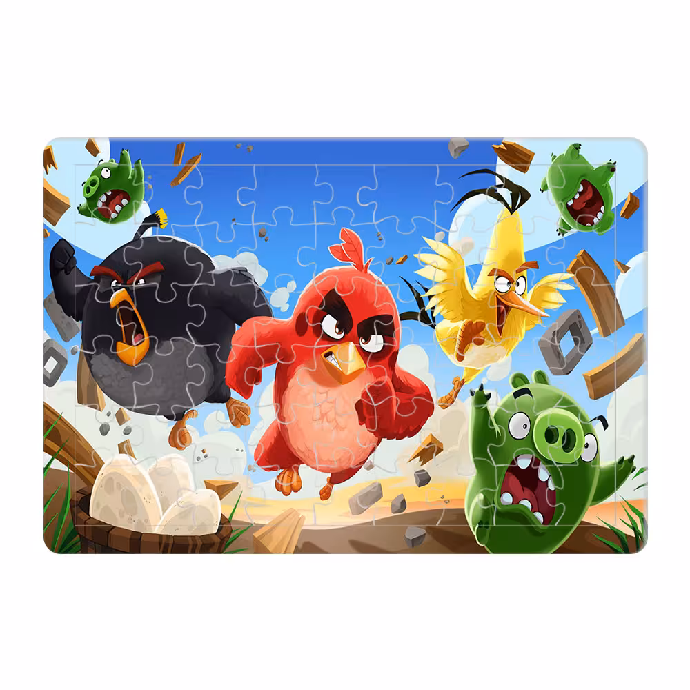 پازل 54 تکه طرح Angry Birds مدل P160