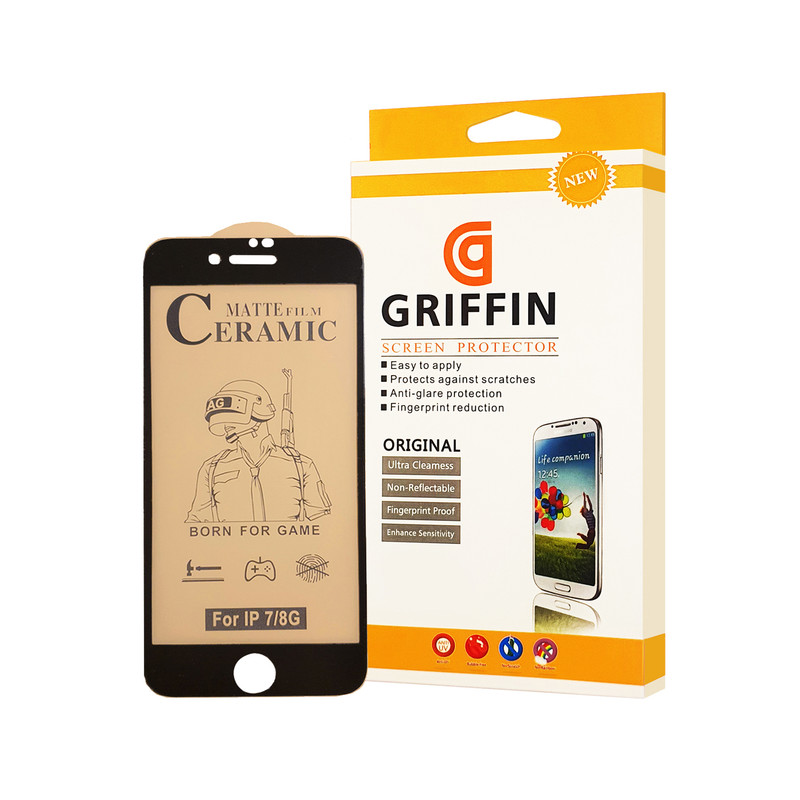 محافظ صفحه نمایش سرامیکی مات گریفین مدل FLCRM GN mo مناسب برای گوشی موبایل اپل iPhone 8 | کالا برتری