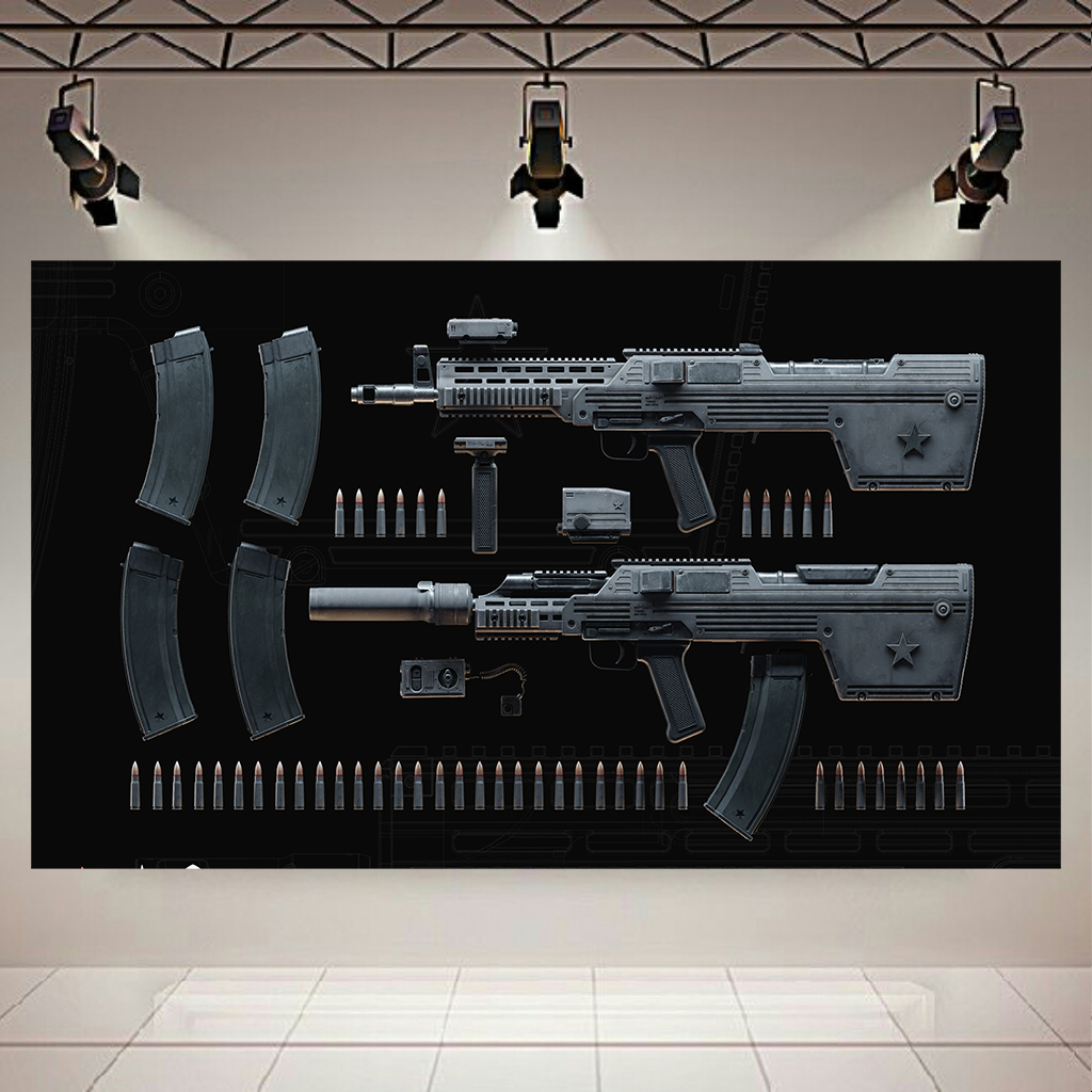 تابلو بوم طرح اسلحه مدل AK1001 کد AR6180