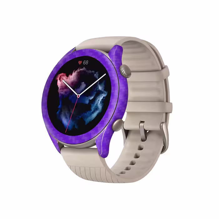برچسب ماهوت طرح Purple-Fiber مناسب برای ساعت هوشمند آمازفیت GTR 3