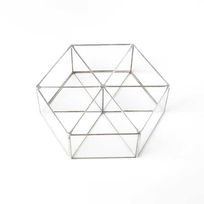 شکلات خوری شیشه ای مدل 6side.orga