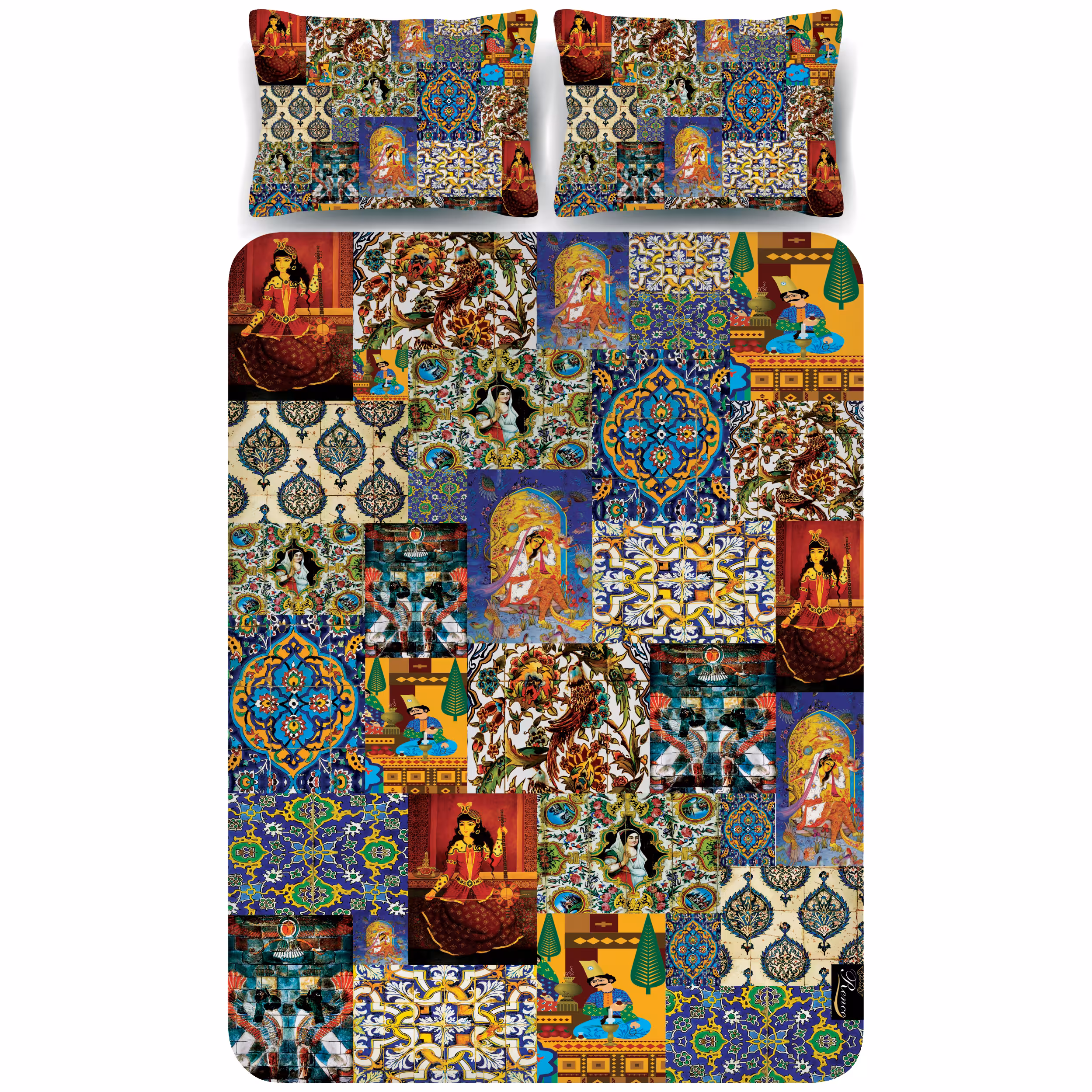 سرویس ملحفه رنس مدل BB1-10132 سه تکه