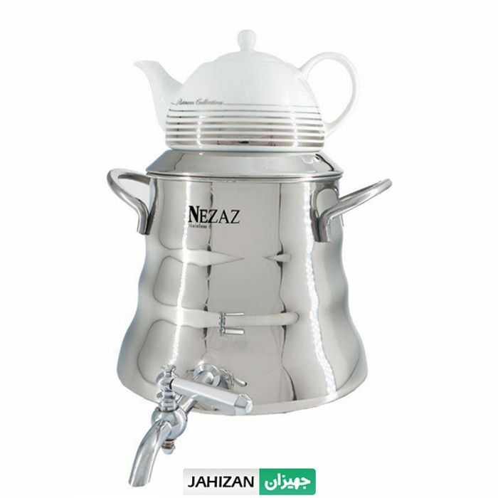 کتری قوری استیل نزاز کف چدن مدل 4034