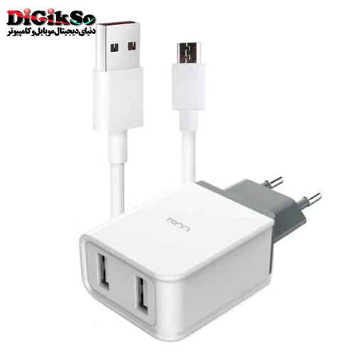 شارژر دیواری دو پورت تسکو مدل TTC 55 با کابل Micro USB