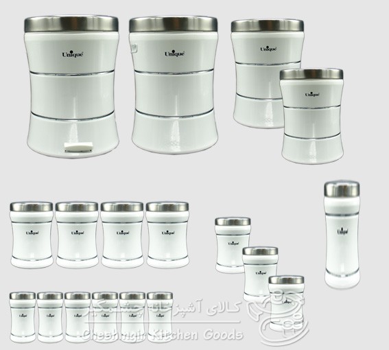 سرویس 18 پارچه سفید یونیک کد UN-4630