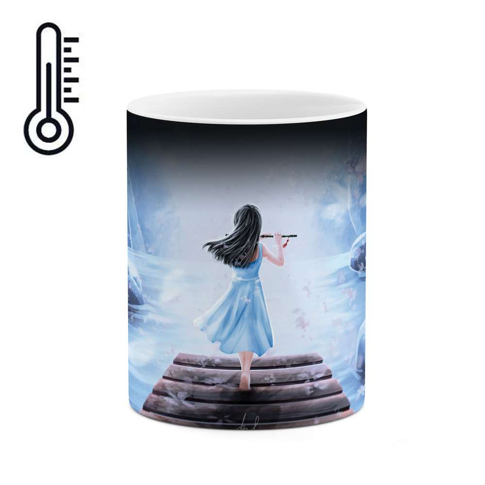 ماگ حرارتی طرح دخترونه مدل mgp00459