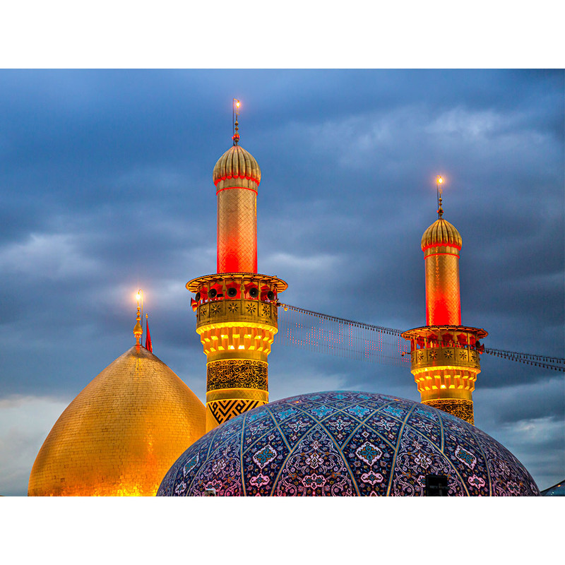 تابلو شاسی مدل کربلا حرم مطهر حضرت ابوالفضل العباس(ع) کد 35 | دنیای قاب