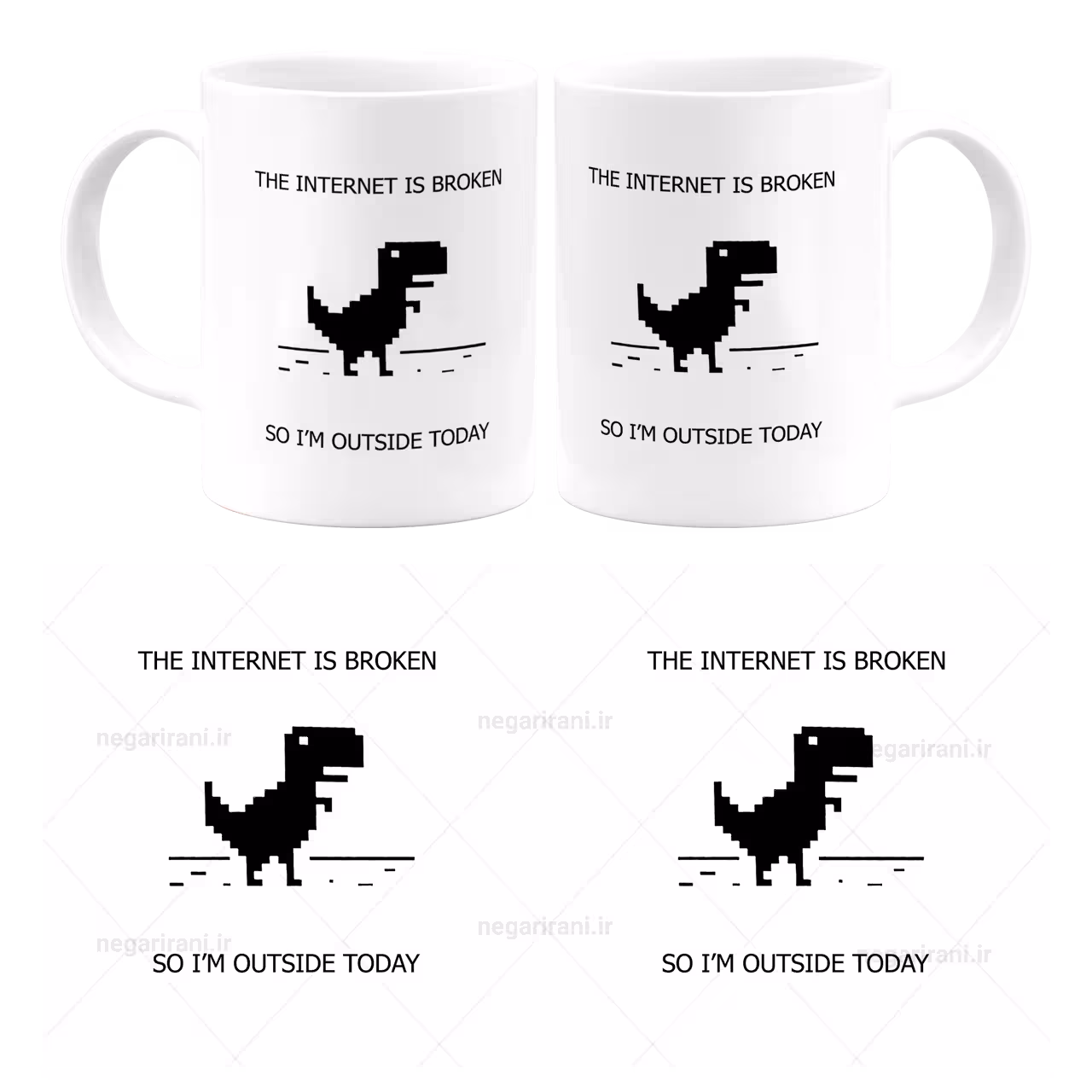 ماگ the internet is broken مدل Z22