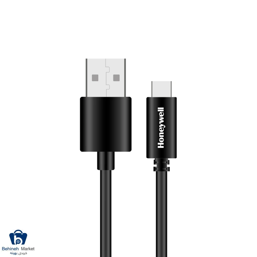 کابل شارژ USB-A به USB-C هانیول مدل HC000032 طول 1.2 متر مشکی