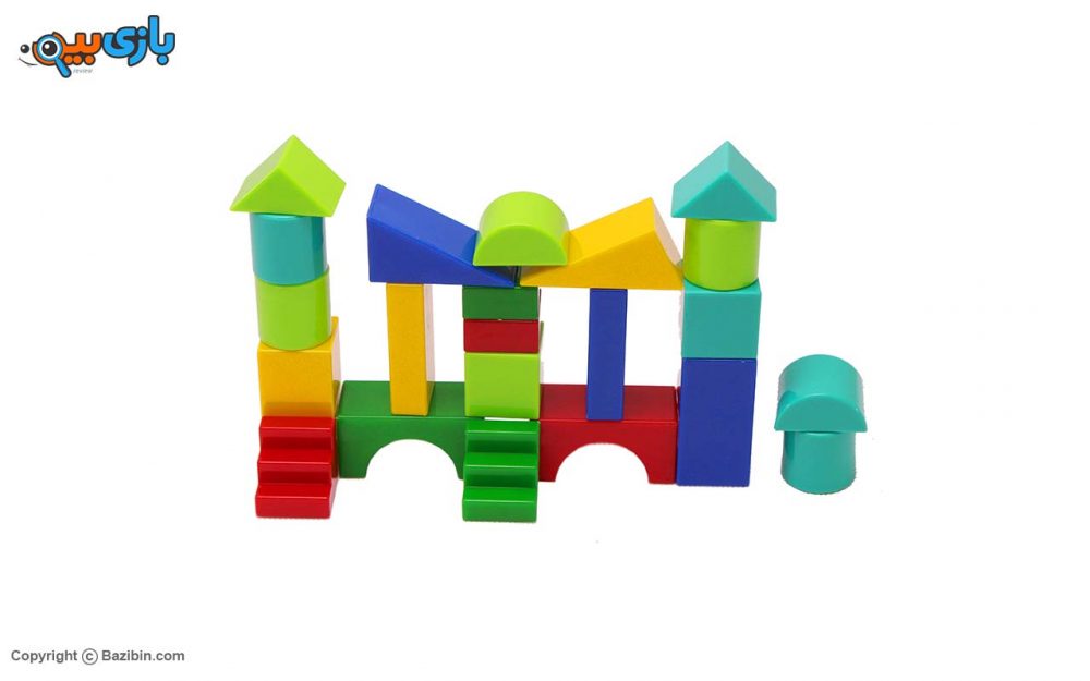 لعبه بریکس بلاستیکیه مکونه من 32 رقمًا من صنایع آموزشی