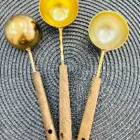 اسکوپ بستنی دسته چوبی