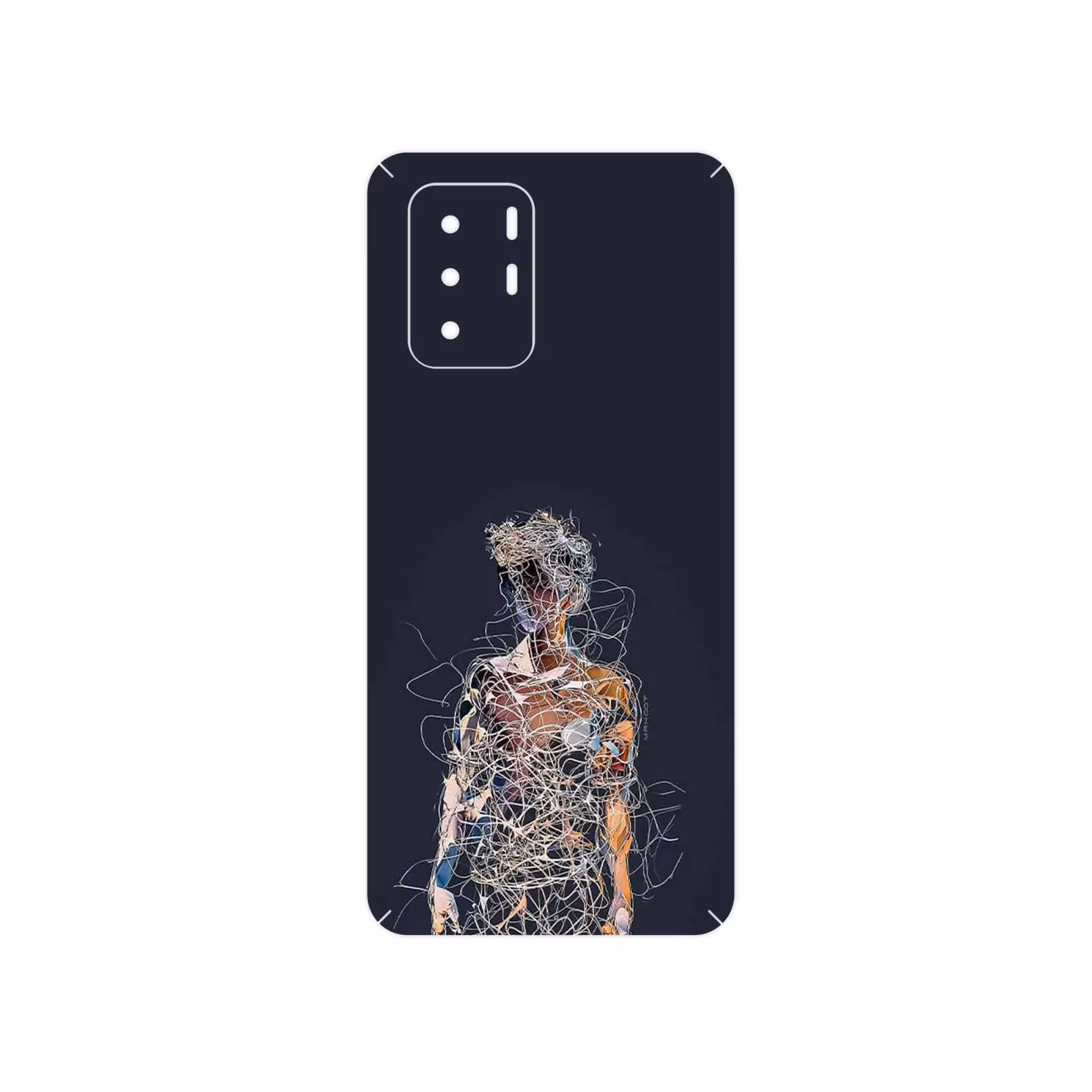 برچسب پوششی ماهوت مدل Strings Digital Art 1 مناسب برای گوشی موبایل شیائومی Redmi Note 10 Pro (China)