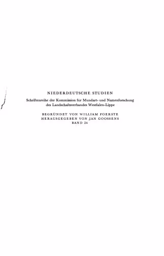 خرید و دانلود نسخه کامل کتاب Wortgeographische und etymologische Untersuchungen zur Terminologie des Ackerwagens : Wagenarme und Langbaum im Westniederdt