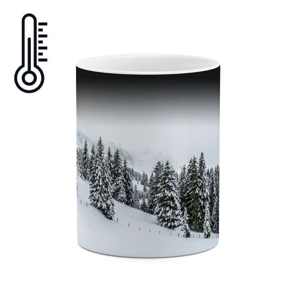 ماگ حرارتی طرح منظره برفی  مدل mgph11247