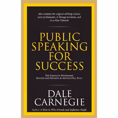 کتاب Public Speaking for Success اثر Dale Carnegie انتشارات Manjul Publishing House Pvt Ltd