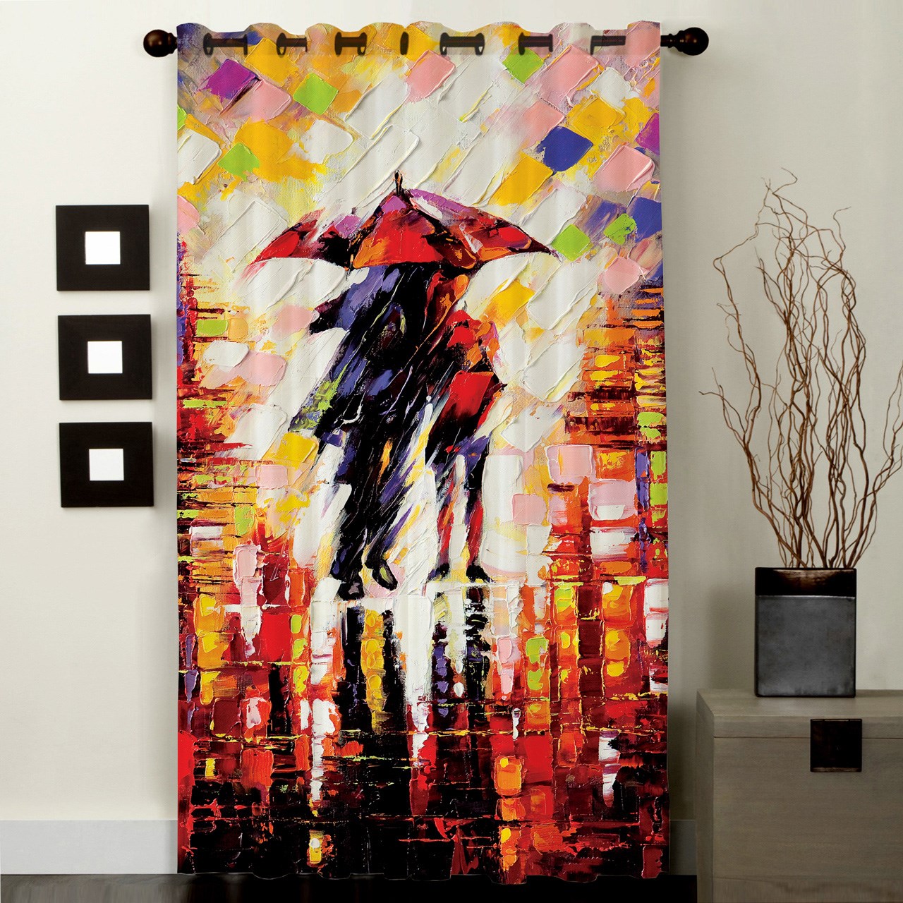 پرده رنس مدل C1-50105 ارتفاع 290 سانتی متر