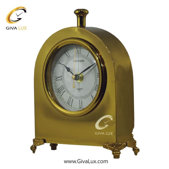 ساعت رومیزی اورجینال آرتمیس آلیاژ فلزی طلایی| کد رفرنس 30547، مدل: 30270Gold