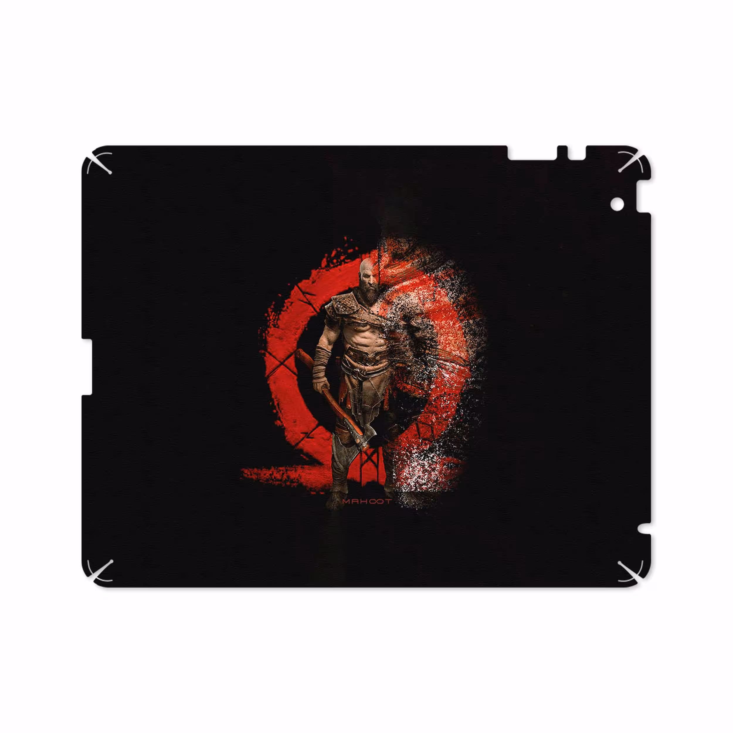 برچسب پوششی ماهوت مدل God-Of-War-Game مناسب برای تبلت اپل iPad 2 2011 A1395