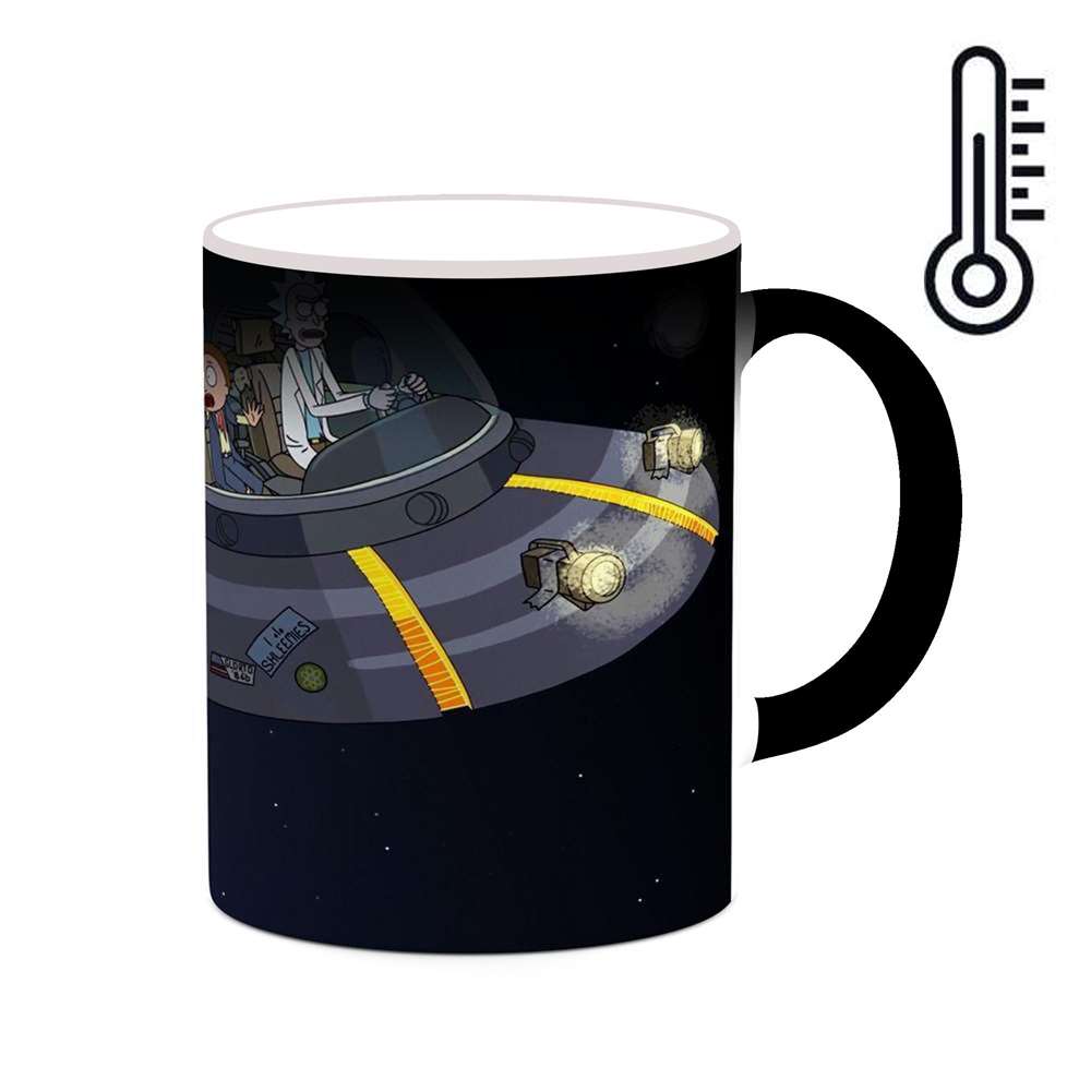 ماگ حرارتی کاکتی طرح کارتون ریک اند مورتی مدل mgh23598