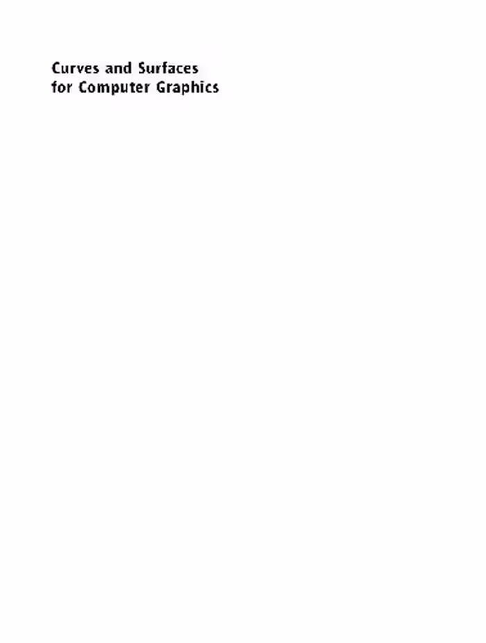 خرید و دانلود نسخه کامل کتاب Curves and Surfaces for Computer Graphics