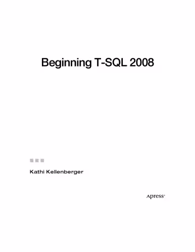 خرید و دانلود نسخه کامل کتاب Beginning T-SQL 2008