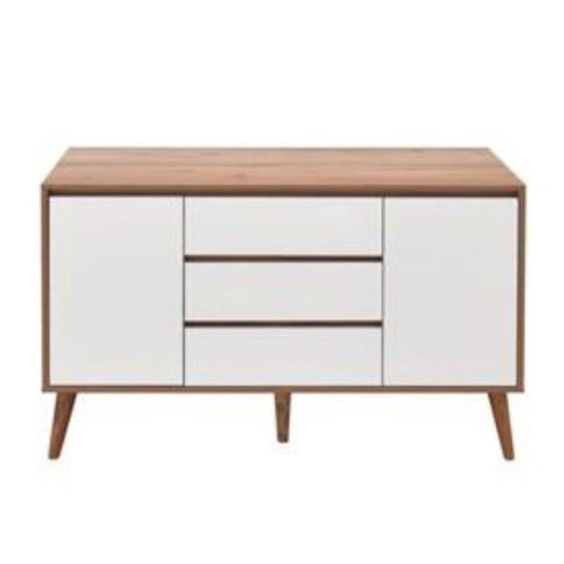 کنسول  قهوه ای با کشو سفید  ودرب مگنتی در رنگبندی مختلف  ارسال به صورت باربری با پس کرایه | choobsub