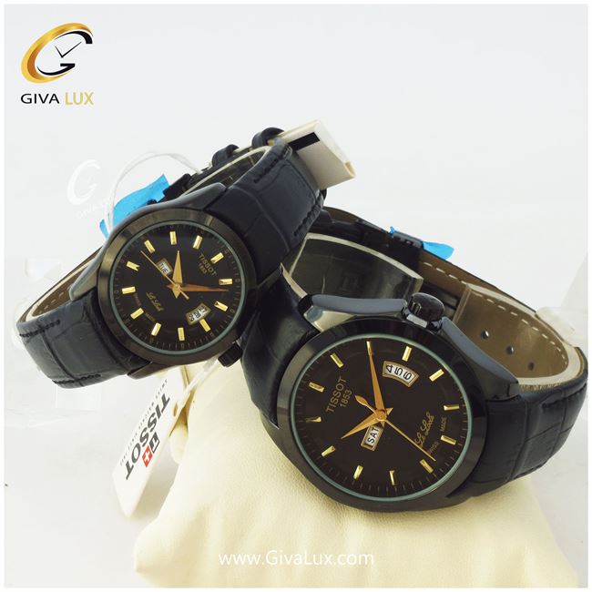 ست ساعت زنانه و مردانه دوتقویم تیسوت