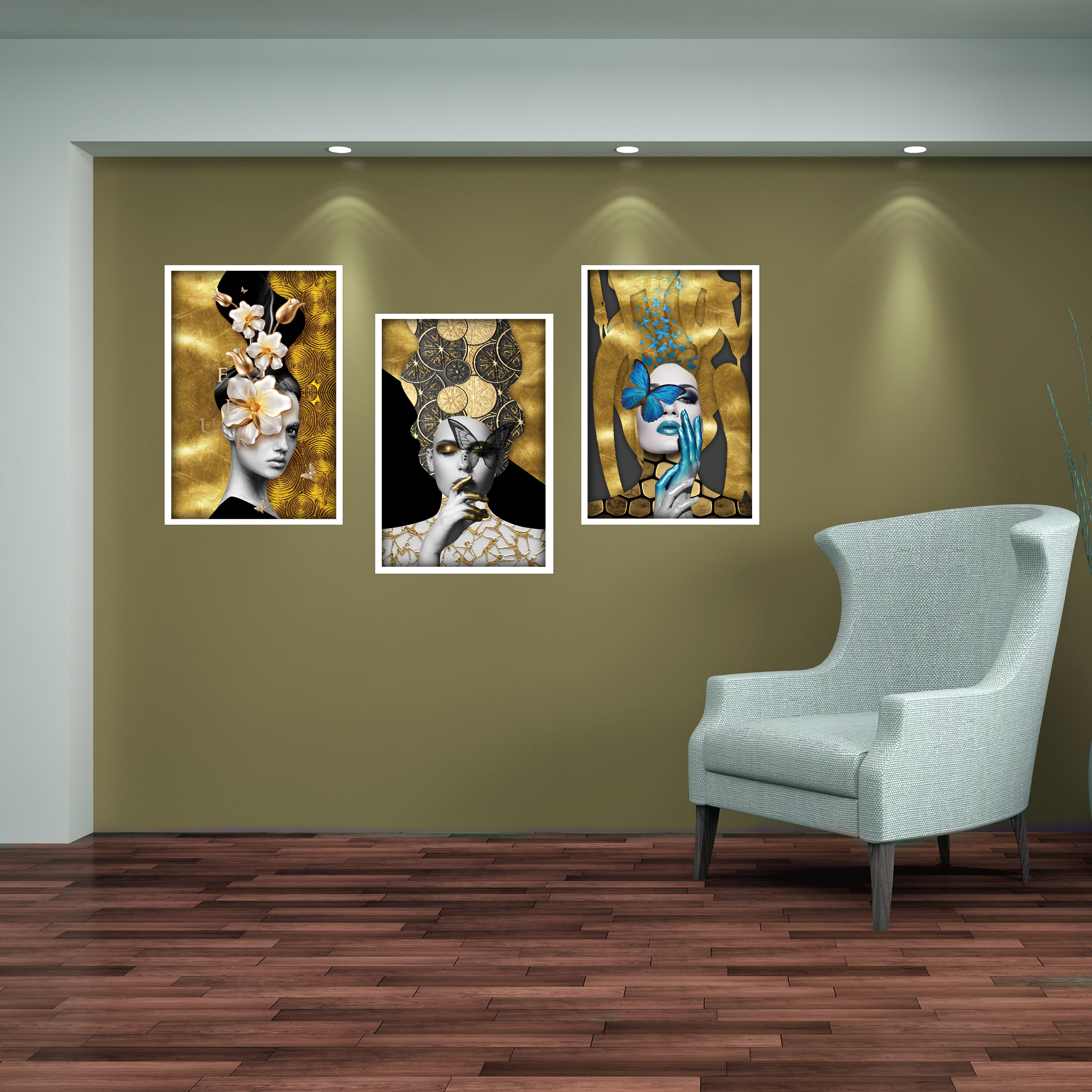 تابلو مدل FW-38 مجموعه 3 عددی