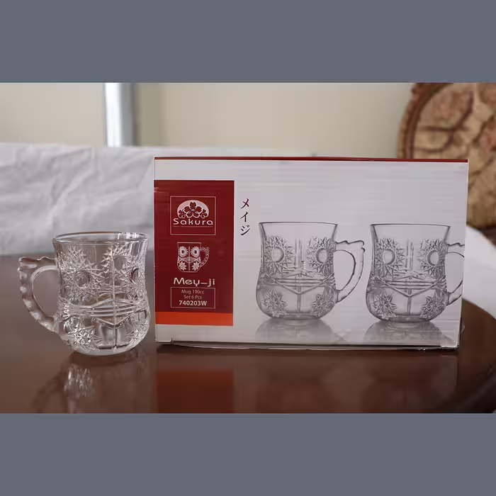 استکان ساکورا سری می جی کد 740203W مجموعه 6 عددی