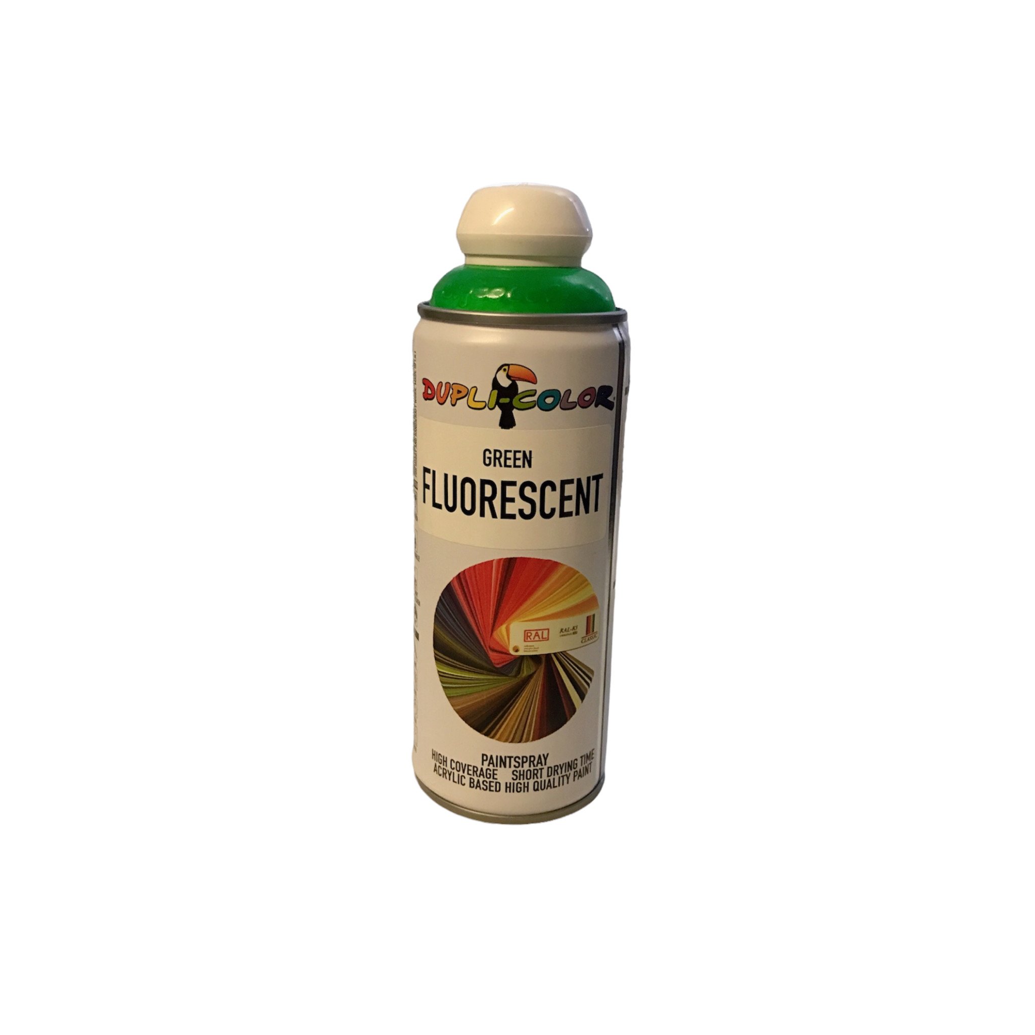 اسپری رنگ سبز دوپلی کالر مدل FLUORESCENT حجم 400 میلی لیتر