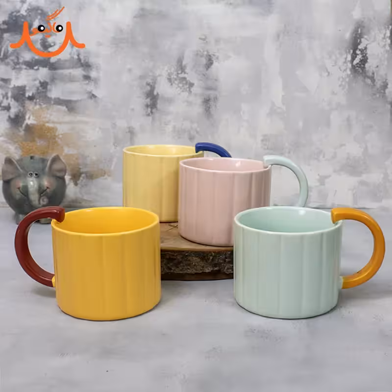 ماگ سرامیکی رنگی دسته D