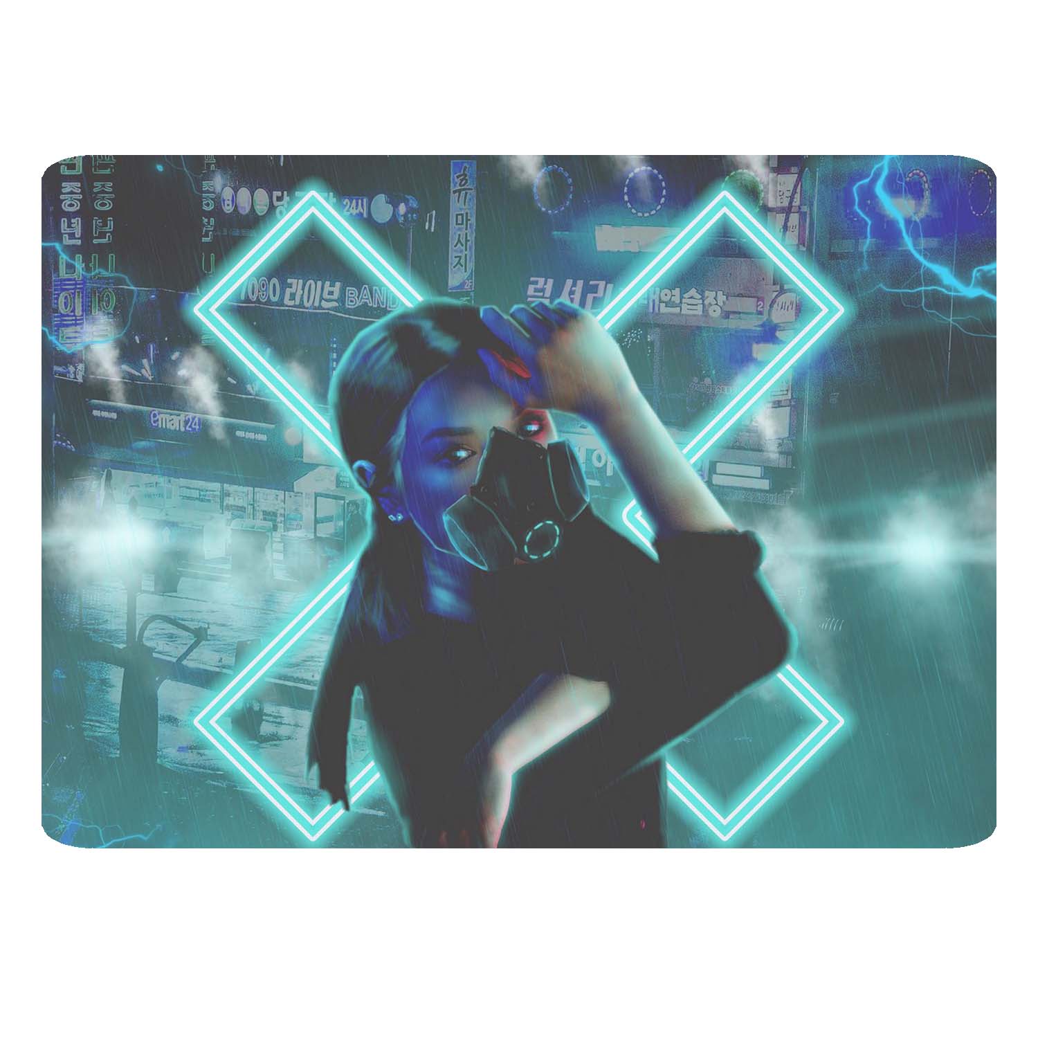 ماوس پد طرح ماسک کد B193