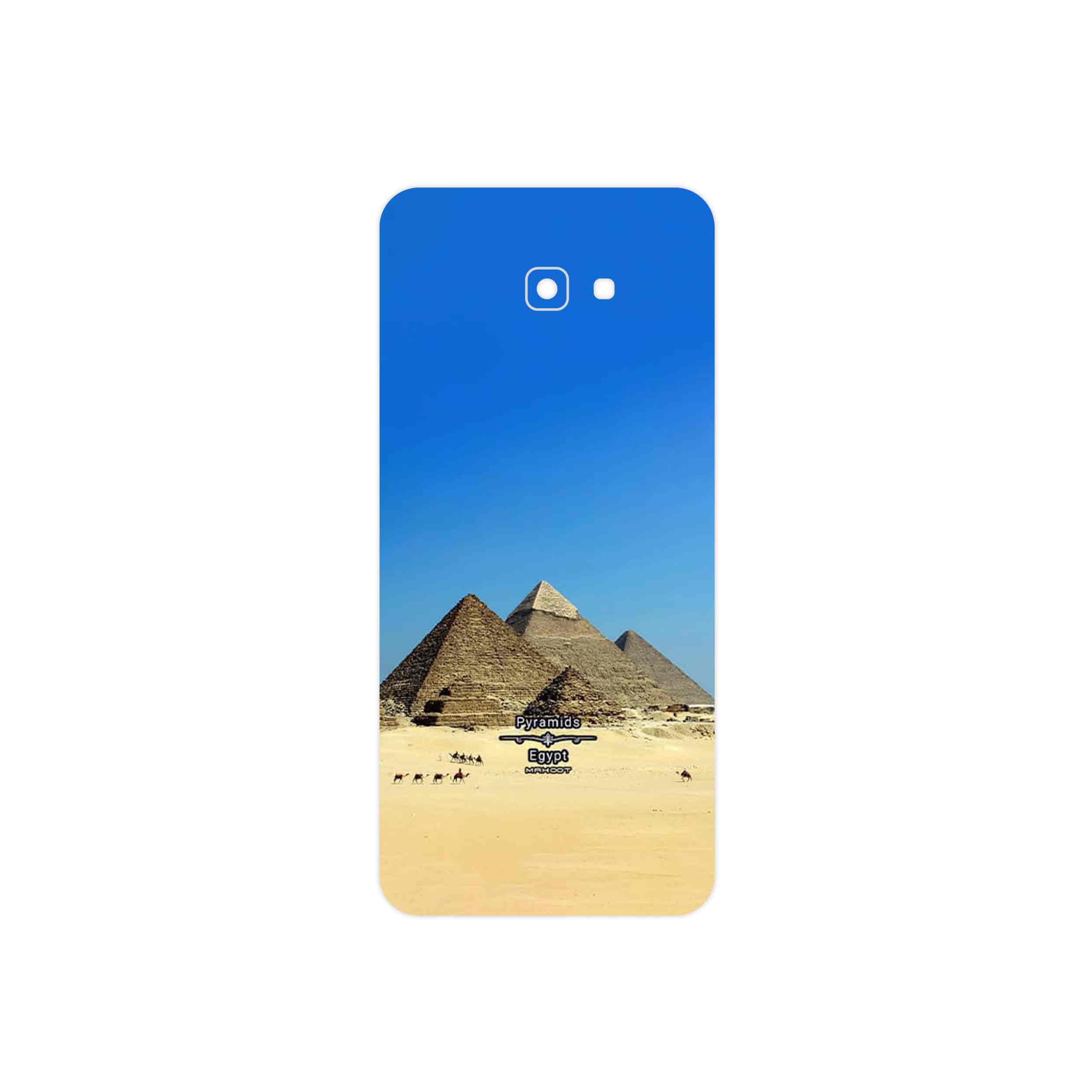 برچسب پوششی ماهوت مدل Pyramids of Egypt مناسب برای گوشی موبایل سامسونگ Galaxy J4 Plus