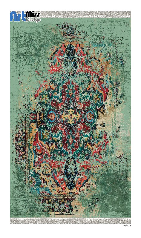 قالیچه درجه1 ماشینی، در ابعاد مختلف، باترمزفرش، طرح لیا، کد h144