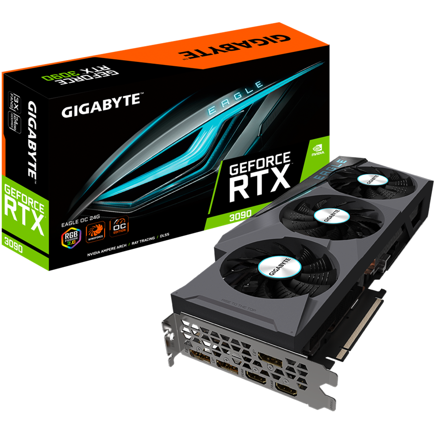 کارت گرافیک  گیگابایت گیگابایت مدل GeForce RTX™ 3090 EAGLE OC حافظه 24 گیگابایت