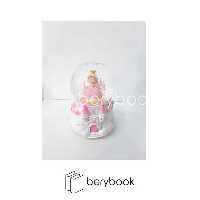 دکوری / گوی چراغدار و موزیکال / پمپ دار و گردان / خانه پرنسسی صورتی / بزرگ / jc9x027a