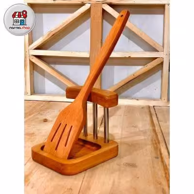 جا قاشقی ایستاده چوبی