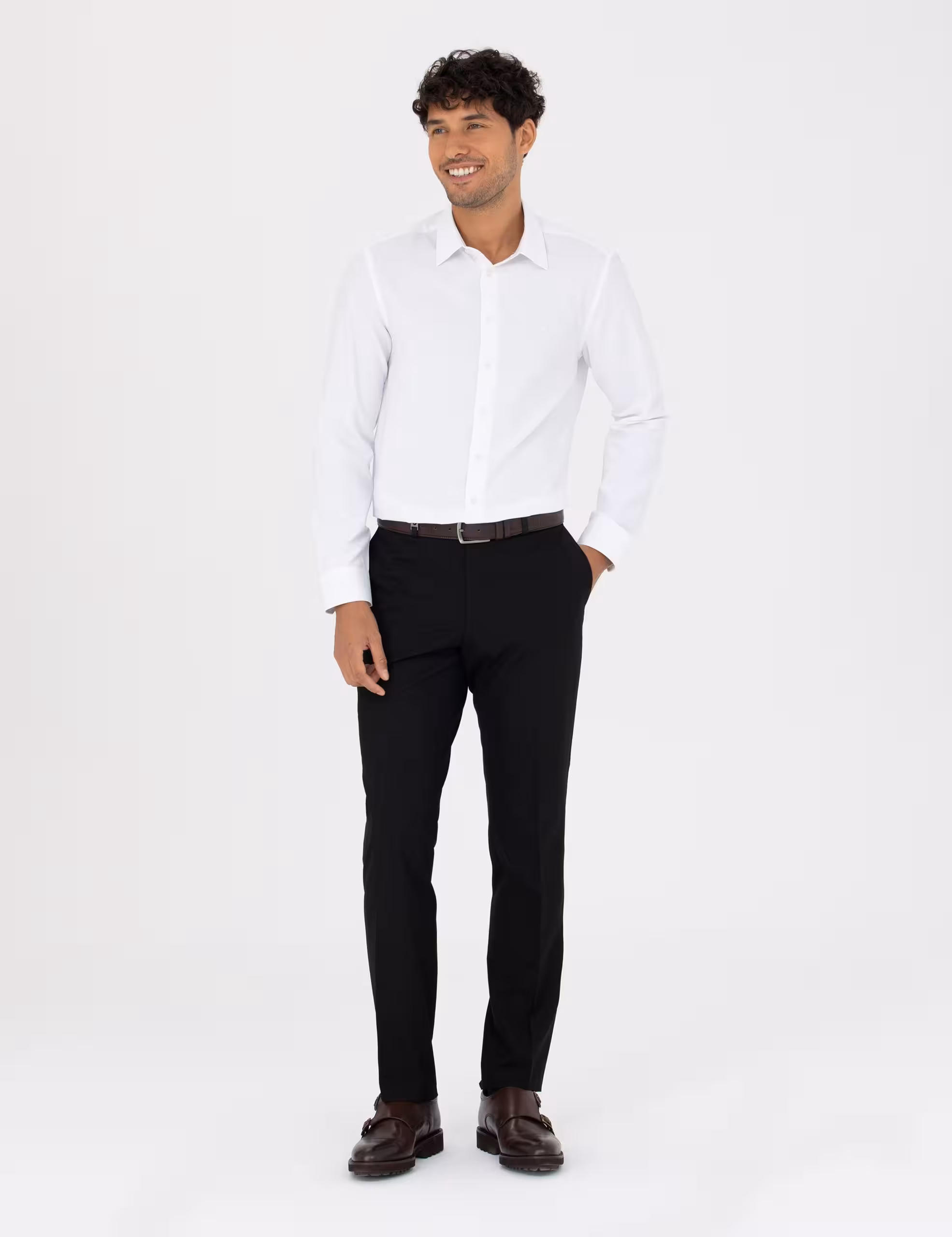 شلوار پارچه ای مردانه مشکی پیرکاردین - فروشگاه لباس شهرمون