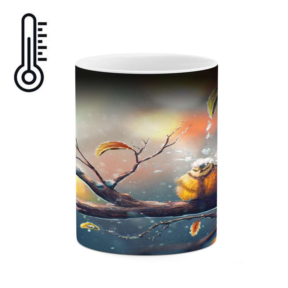 ماگ حرارتی کاکتی طرح نقاشی مدل mgh13525