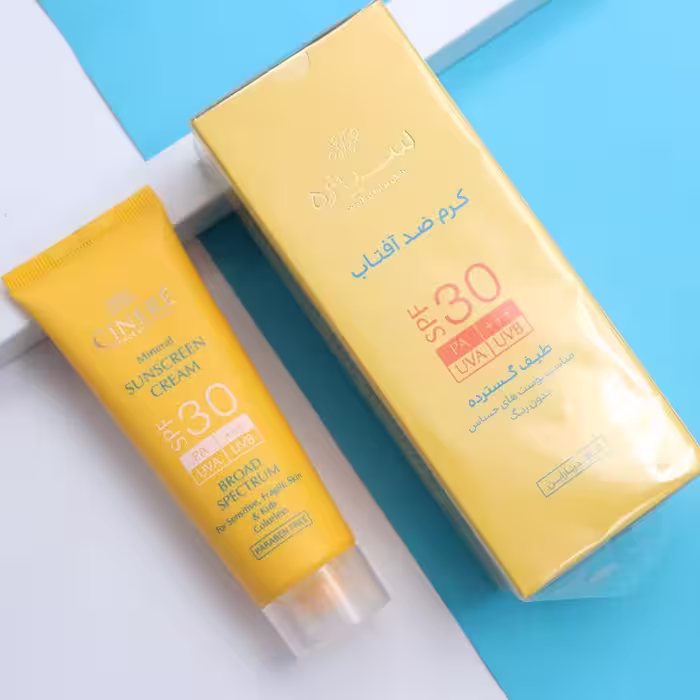 کرم ضد آفتاب سینره spf 30 بدون رنگ 50 میل 90515