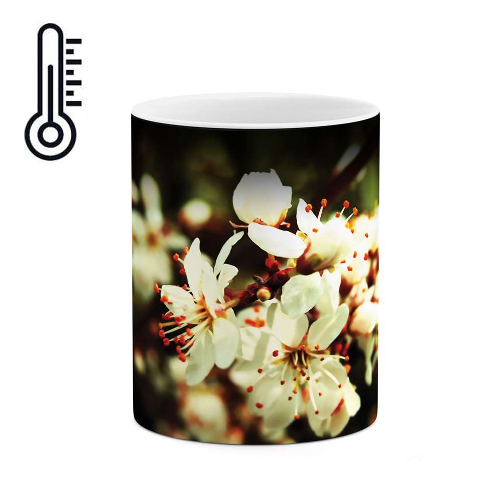 ماگ حرارتی طرح شکوفه گل مدل mgh04015