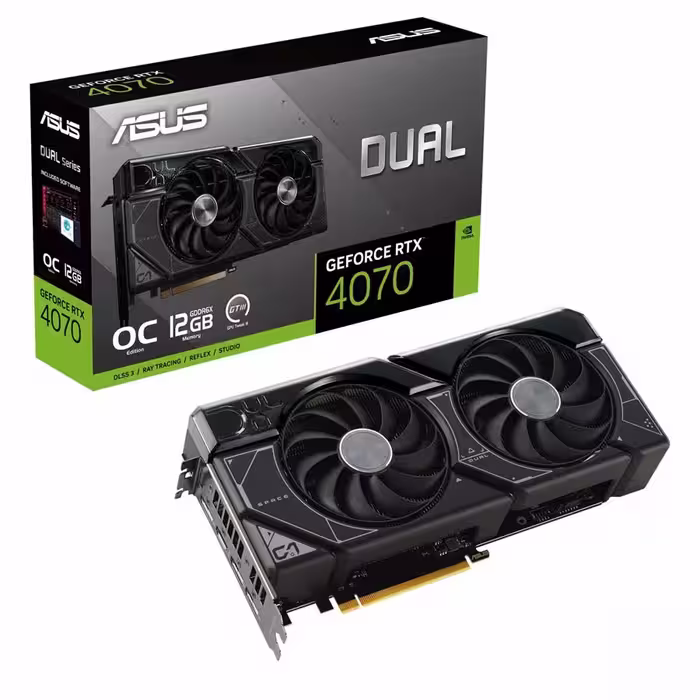کارت گرافیک ایسوس Dual RTX 4070 O12G با حافظه 12 گیگابایت