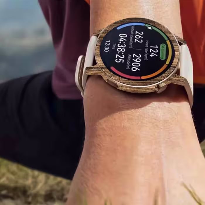 برچسب ماهوت طرح Light-Walnut-Wood مناسب برای ساعت هوشمند هوآوی Watch GT 3 42mm