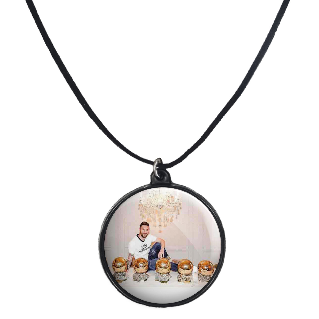 گردنبند پرمانه طرح مسی کد pmb.8859 مدل دو طرفه