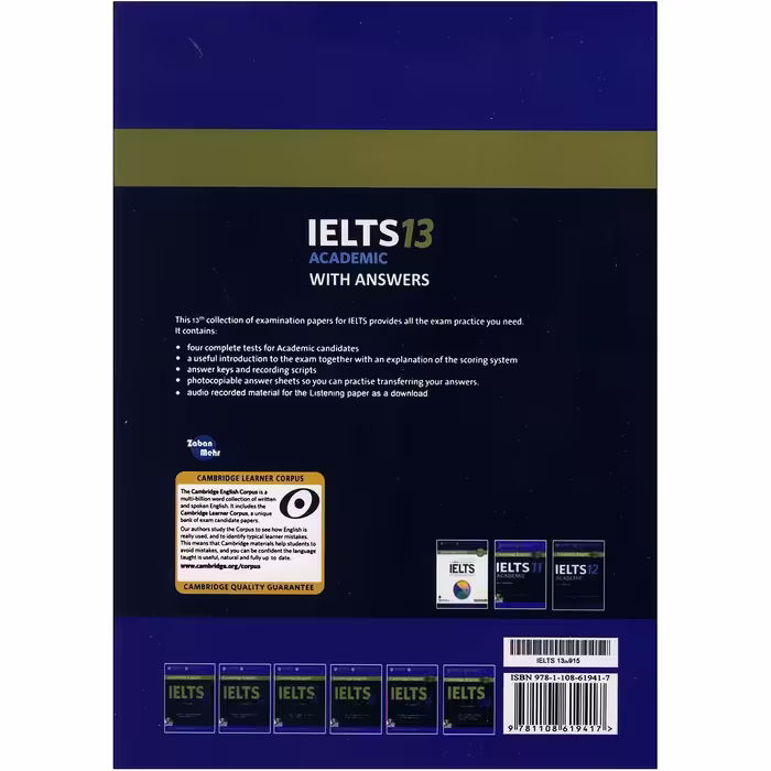 کتاب Cambridge IELTS 13 Academic اثر جمعی از نویسندگان انتشارات زبان مهر 