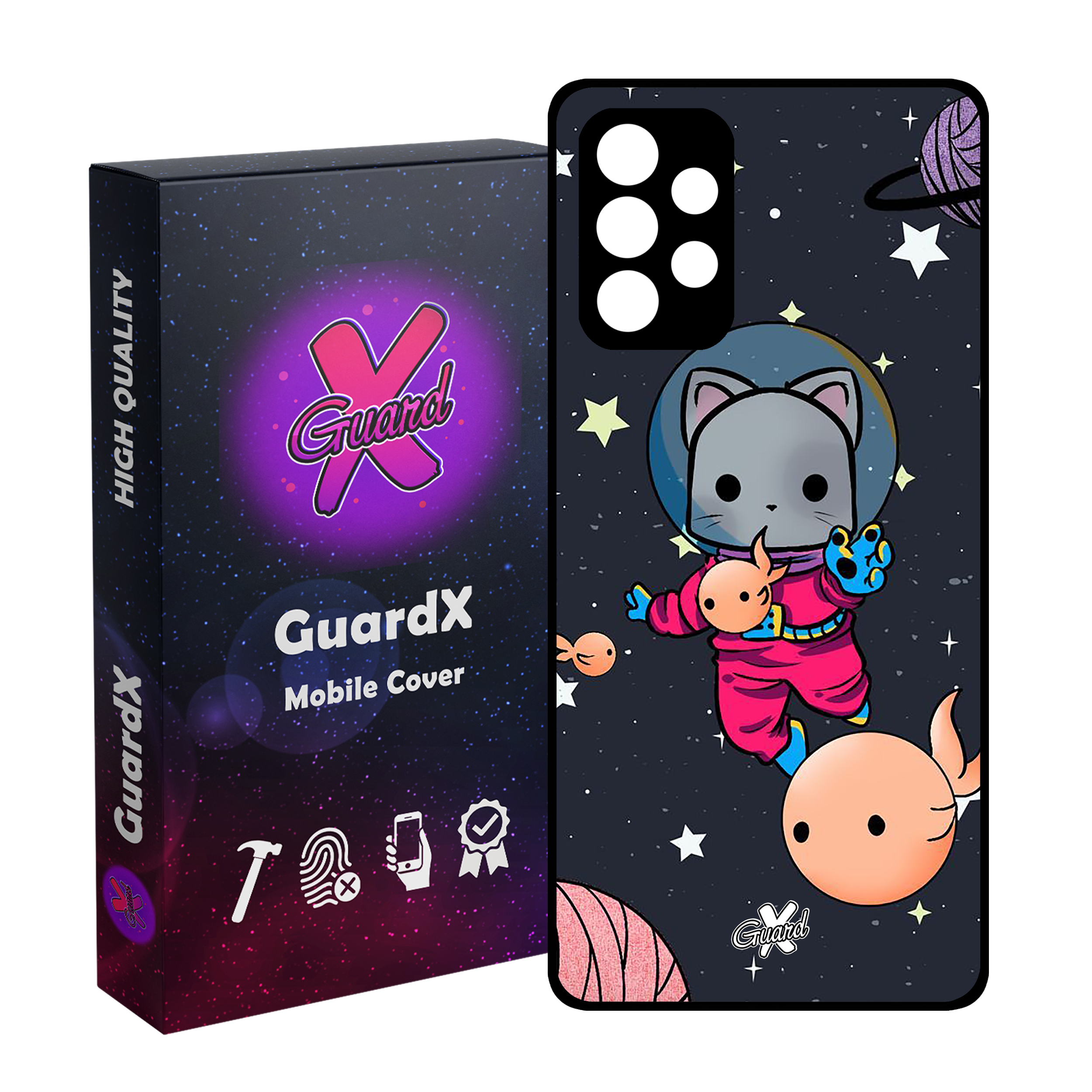 کاور گارد ایکس طرح Cat مدل Glass10044 مناسب برای گوشی موبایل سامسونگ Galaxy A52s