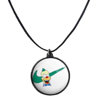 گردنبند پرمانه طرح سیمپسون ها کد pmb.21269 مدل دو طرفه