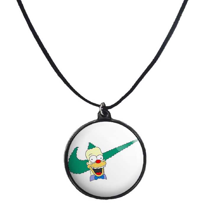 گردنبند پرمانه طرح سیمپسون ها کد pmb.21269 مدل دو طرفه