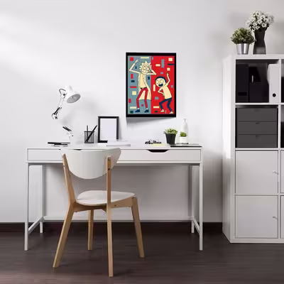 تابلو مدل Rick &amp; Morty کد F-1069
