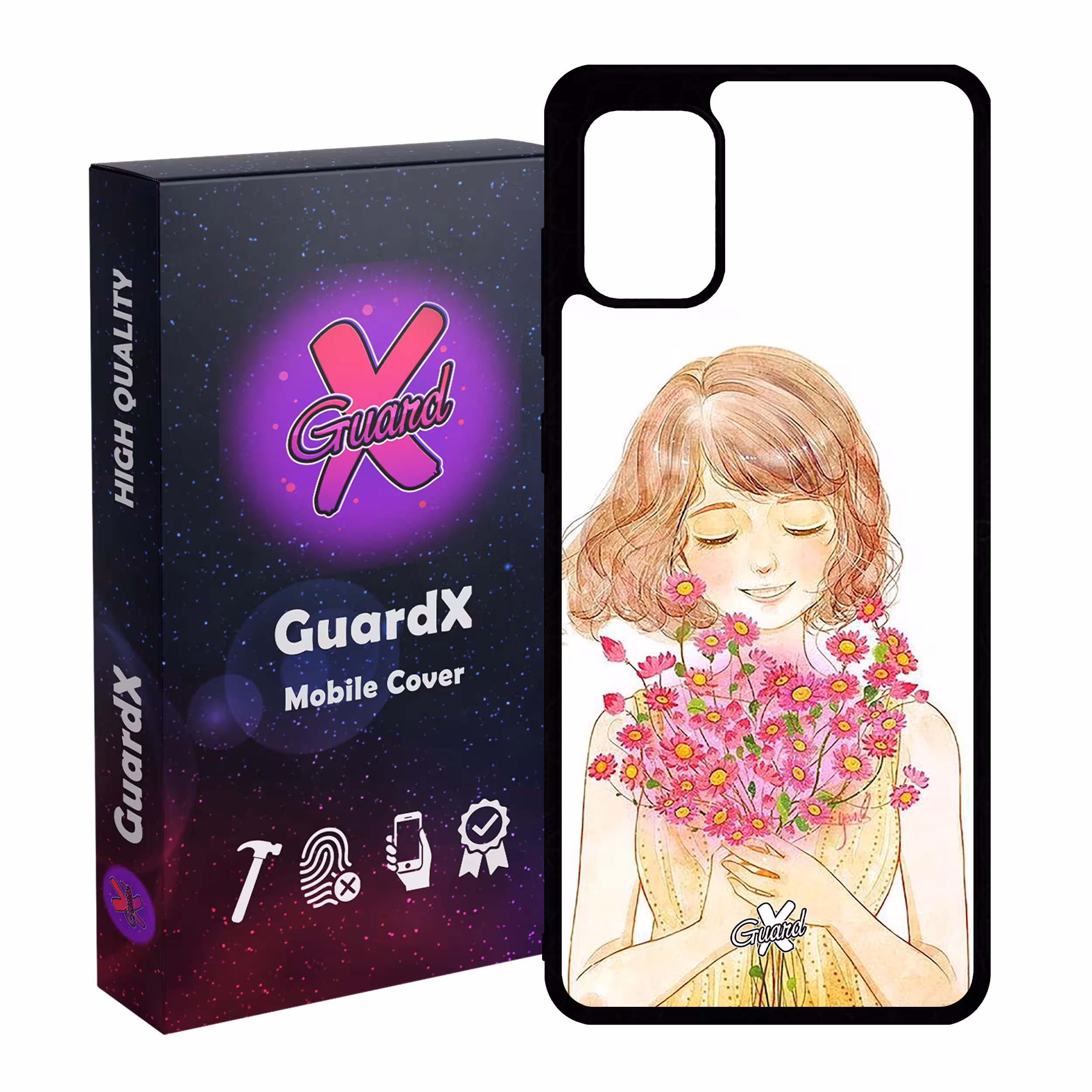 کاور گارد ایکس طرح دختر مدل Glass10239 مناسب برای گوشی موبایل سامسونگ Galaxy A31